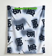 Burberry Flannel Throw Blanket Gradient Monogram Print Sofa Blanket B150